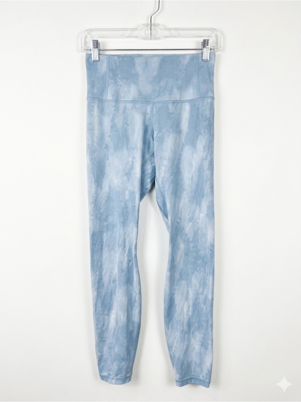 Patagonia Maipo 7/8 Tights Leggings XS Agave  Plume Grey Blue Tie Dye EUC